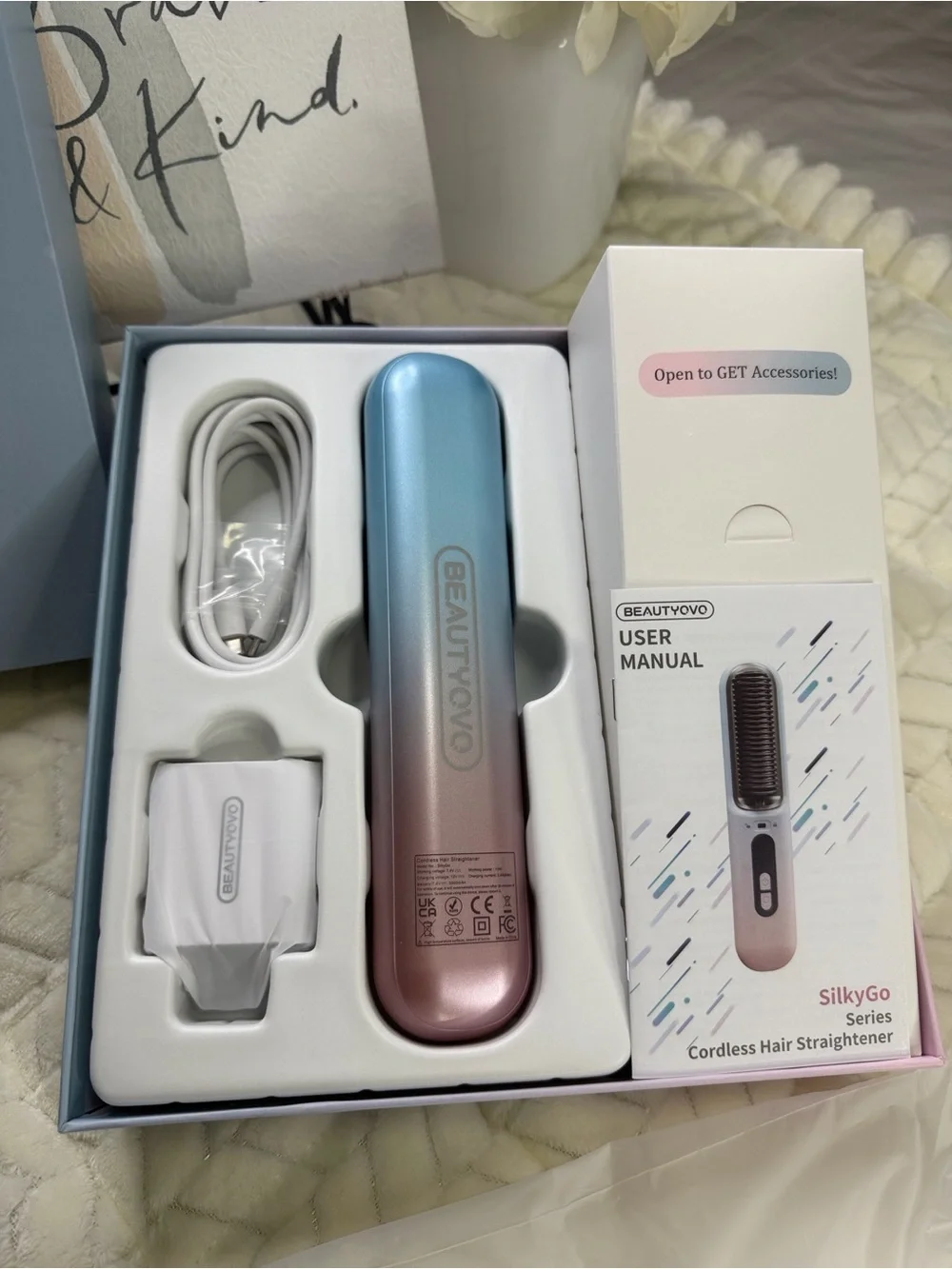 Beautyovo SilkyGo Cordless Hair Straightener Travel